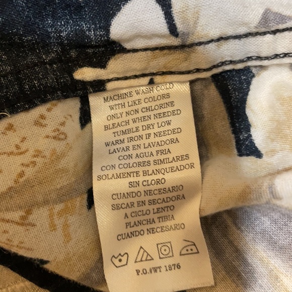 Royal Palm Men’s XL (46/48) Short Sleeve Cotton Black Tan Hawaiian Print Shirt - Picture 8 of 11